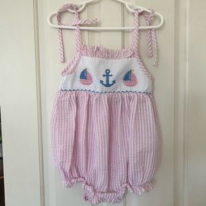 Cecil & Lou Seersucker Sailboat Bubble